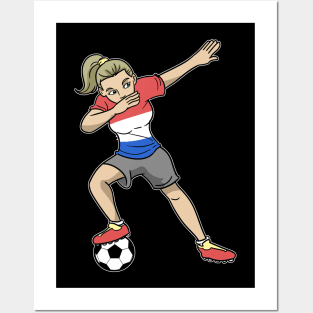 Soccer Netherlands Soccer Player Girls Posters and Art